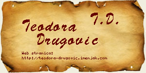 Teodora Drugović vizit kartica
